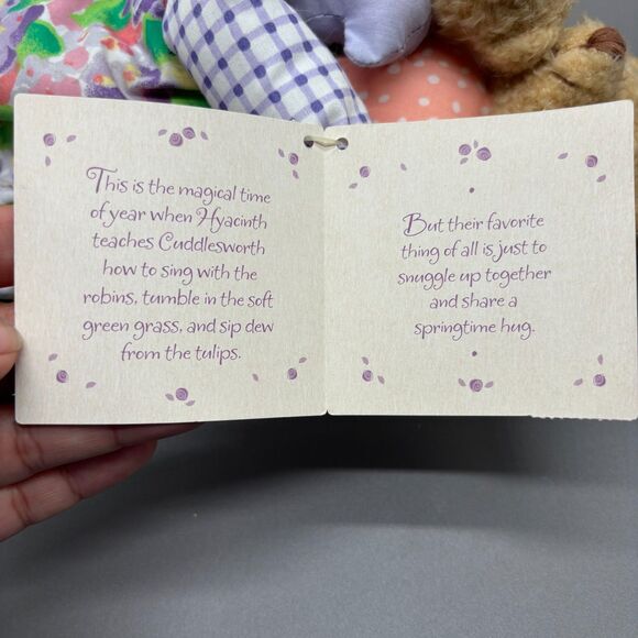 Hallmark Hyacinth and Cuddlesworth Plush Bear Floral Dress 13" Stuffed Toy Doll - Picture 6 of 7
